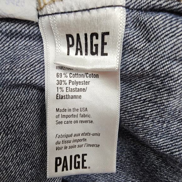 Paige Maternity Shorts Womens Size 32 Jimmy Jimmy Stretchy Denim Rolled Cuff - Picture 10 of 15